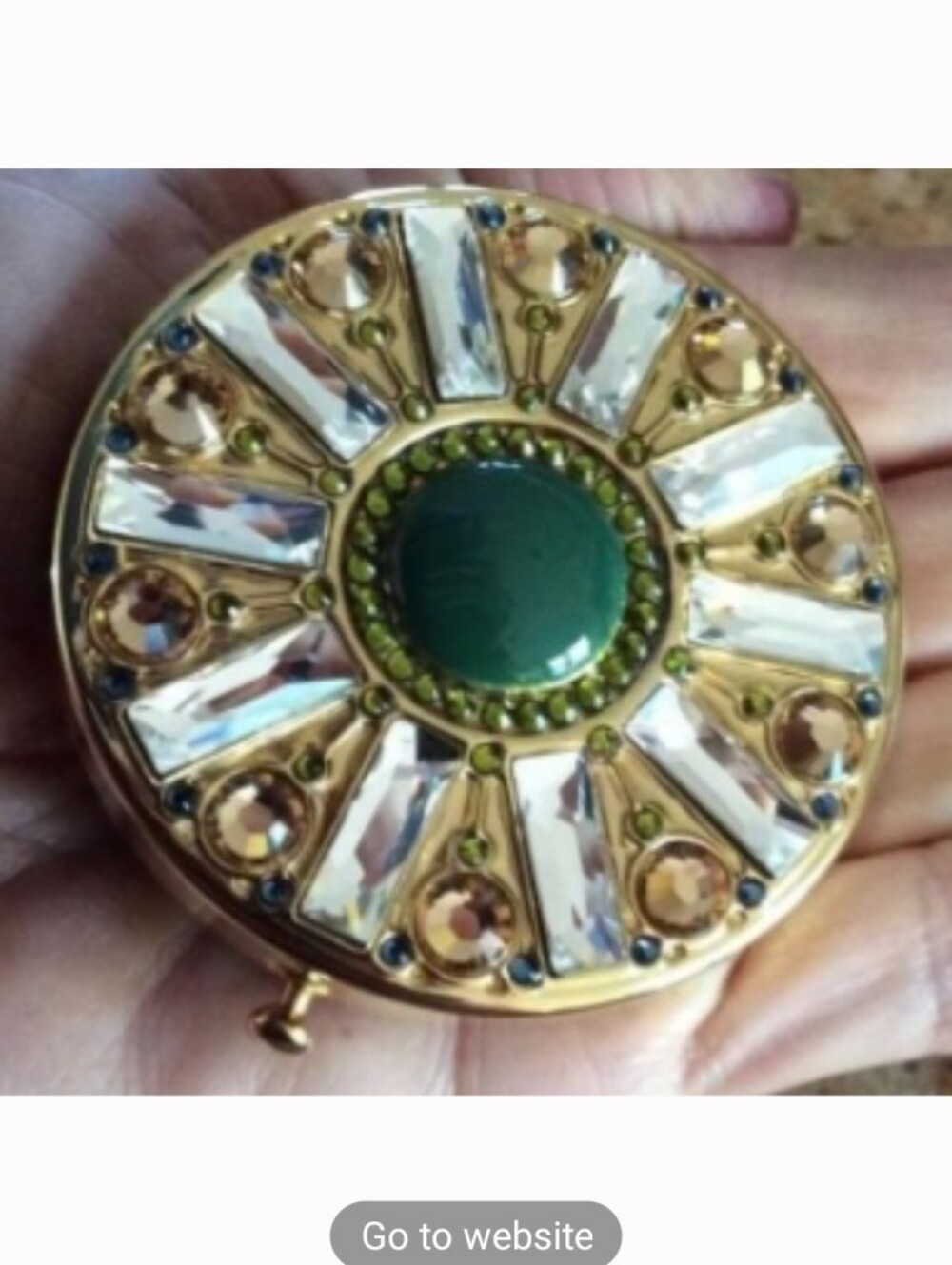 Estee Lauder Gold Compact Pressed Setting Powder with Mirror